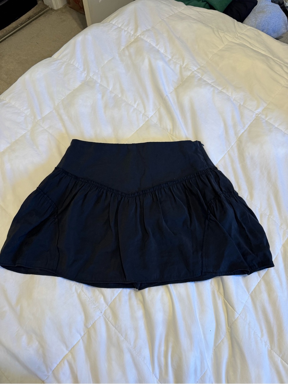 Zara Black Tiered Mini Skirt